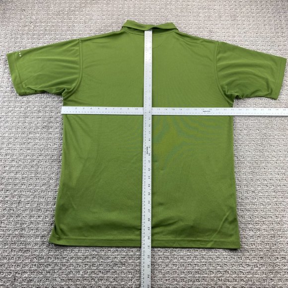 Dunning Golf Shirt Men Medium M Green Casual Polo Sports Logo Outdoor Button Up - Picture 8 of 10